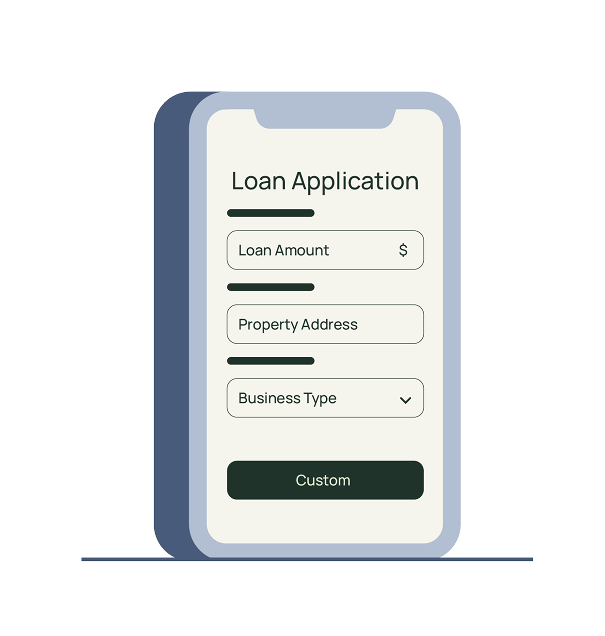 Loan Application on Phone