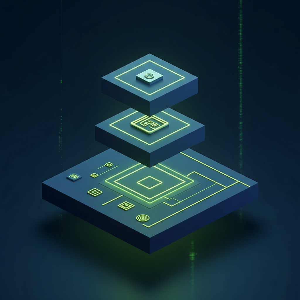 Stacked modular architecture layers
